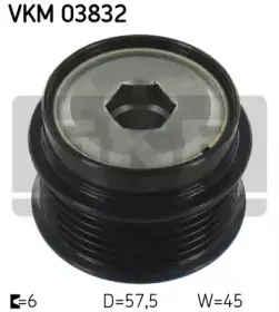 VKM 03832 SKF Механизм свободного хода генератора VKM 03832 SKF Механизм свободного хода генератора